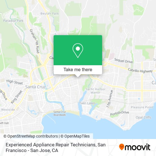 Experienced Appliance Repair Technicians map
