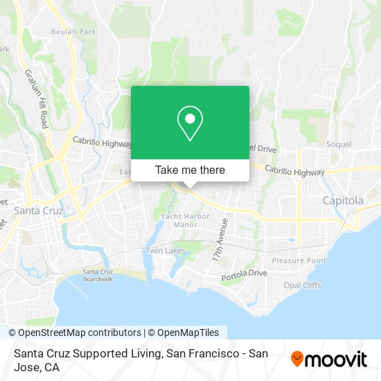 Santa Cruz Supported Living map