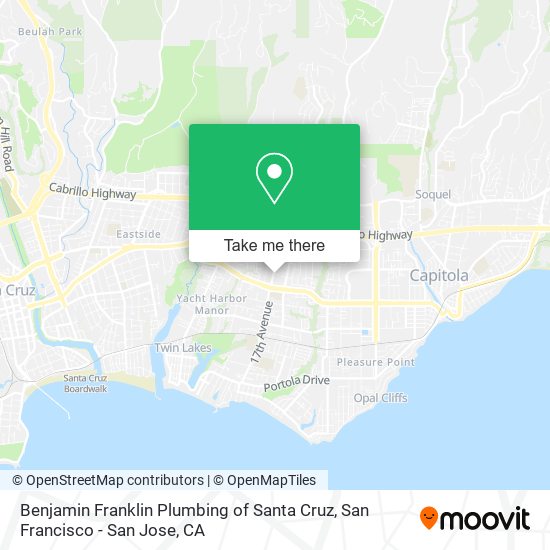 Mapa de Benjamin Franklin Plumbing of Santa Cruz