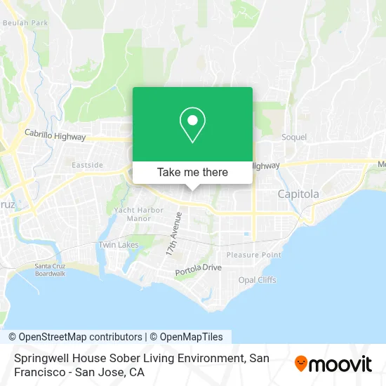 Springwell House Sober Living Environment map