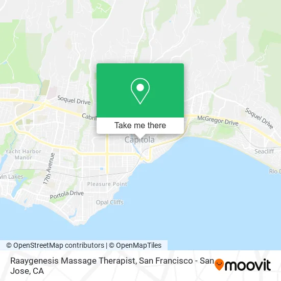 Mapa de Raaygenesis Massage Therapist