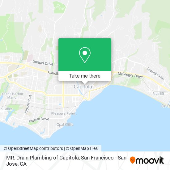 MR. Drain Plumbing of Capitola map