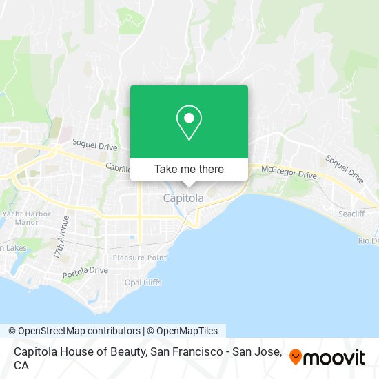 Capitola House of Beauty map