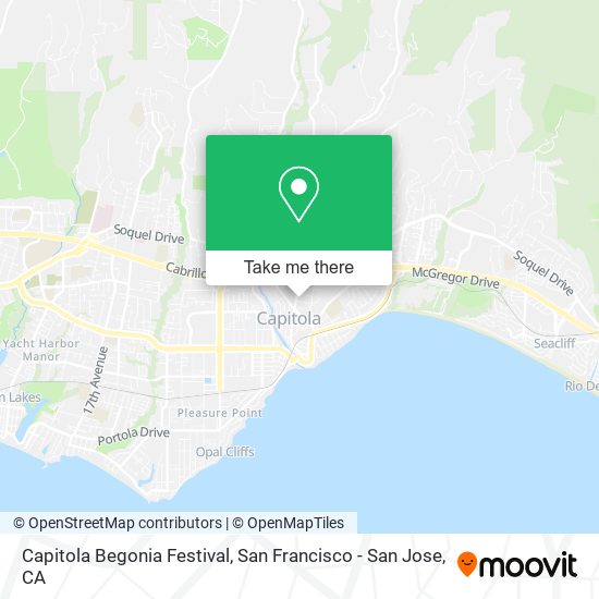 Mapa de Capitola Begonia Festival