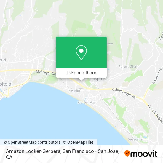Amazon Locker-Gerbera map