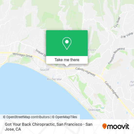 Got Your Back Chiropractic map