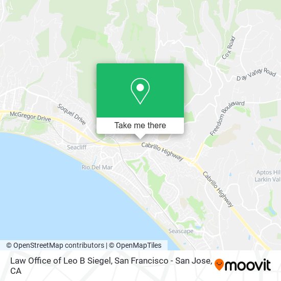 Law Office of Leo B Siegel map
