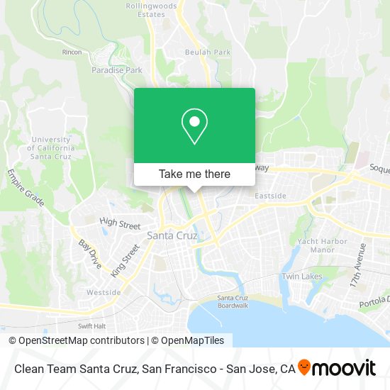 Clean Team Santa Cruz map