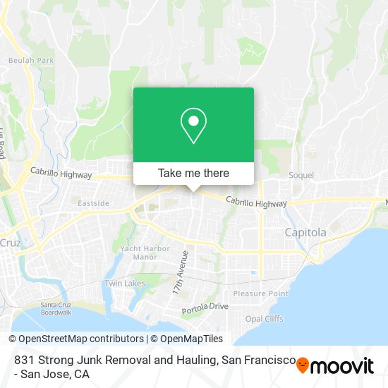 831 Strong Junk Removal and Hauling map