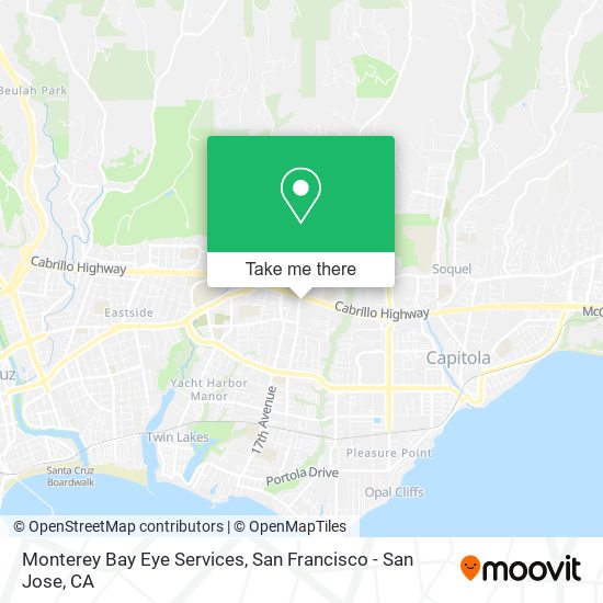 Monterey Bay Eye Services map