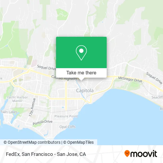 FedEx map