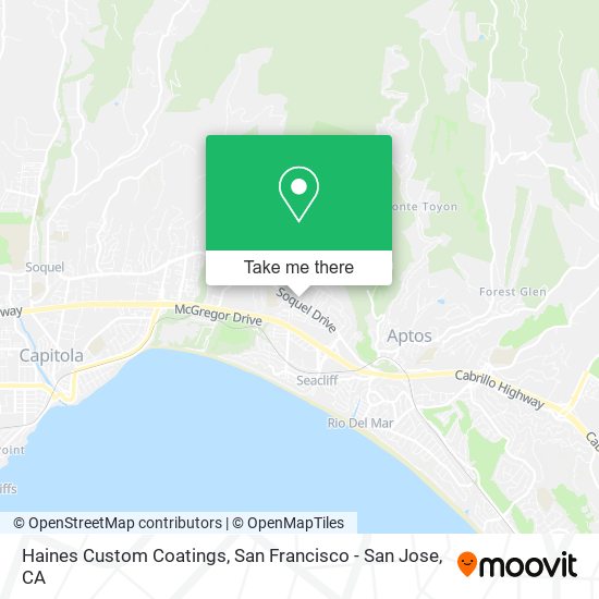 Haines Custom Coatings map