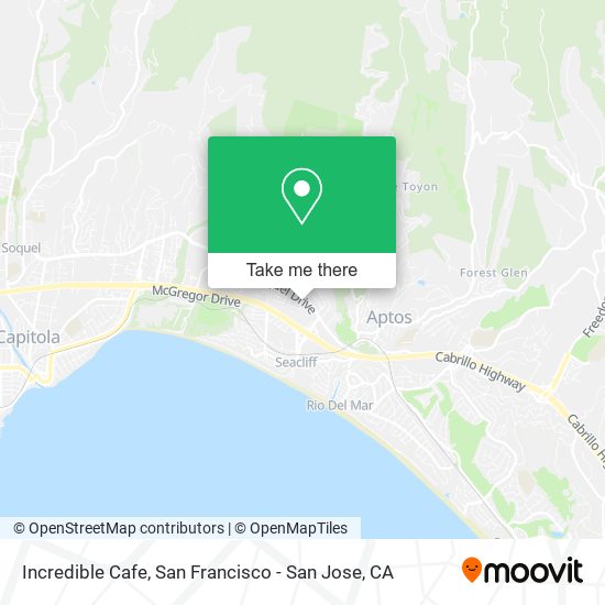 Mapa de Incredible Cafe