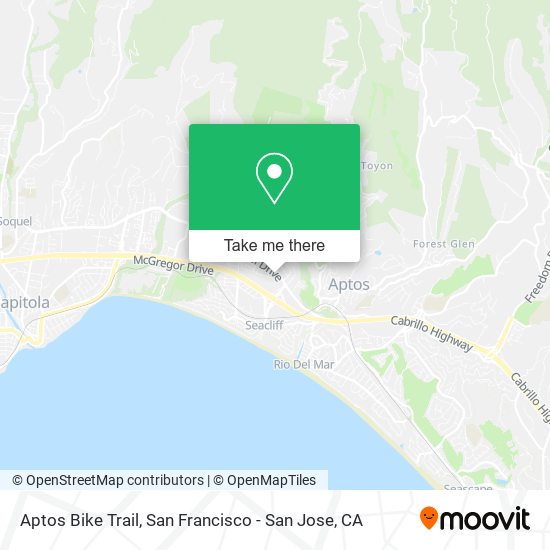 Aptos Bike Trail map