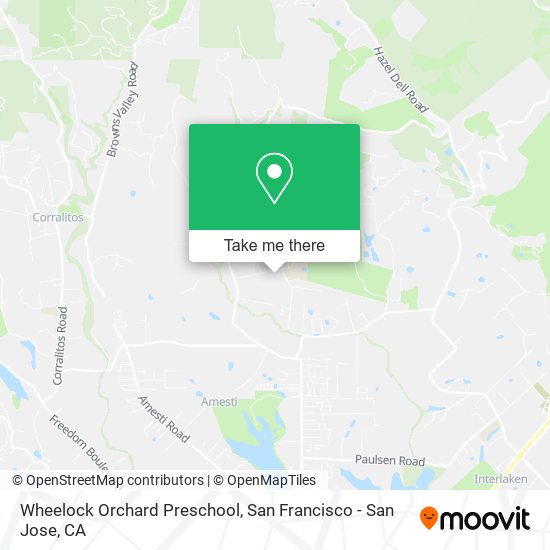 Wheelock Orchard Preschool map