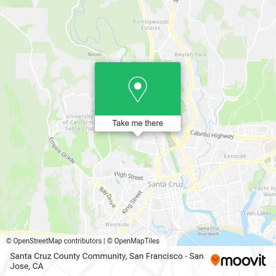 Santa Cruz County Community map