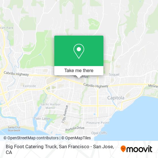 Big Foot Catering Truck map