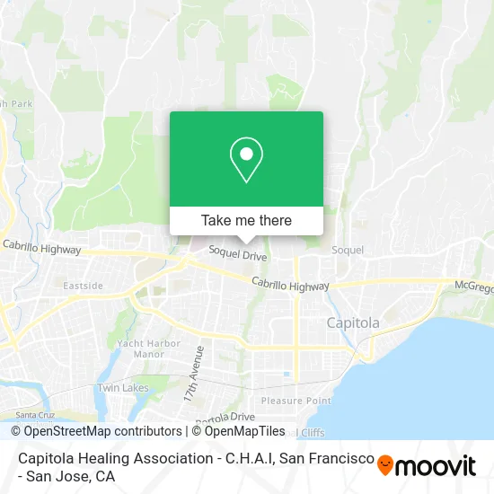 Capitola Healing Association - C.H.A.I map