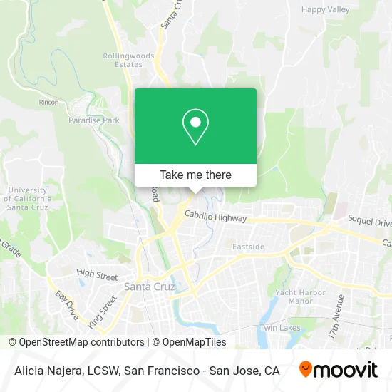 Alicia Najera, LCSW map