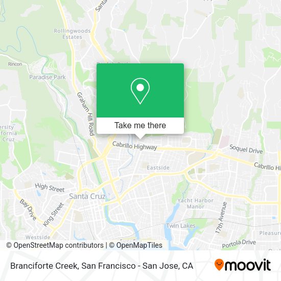 Branciforte Creek map