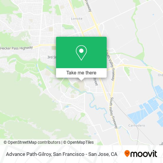 Mapa de Advance Path-Gilroy