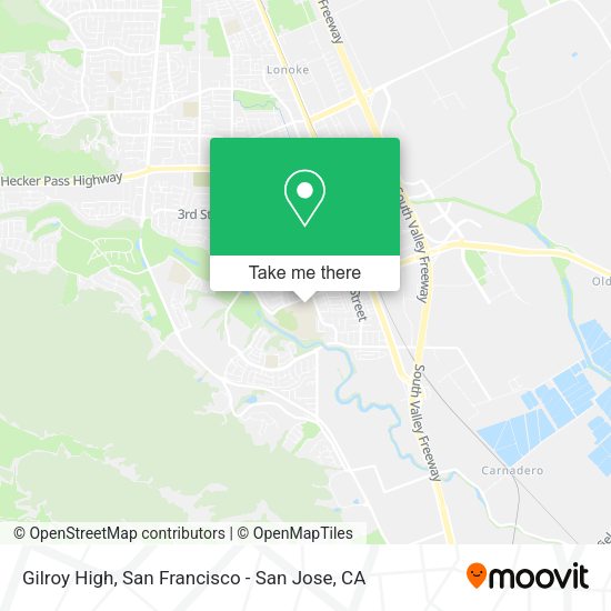 Mapa de Gilroy High