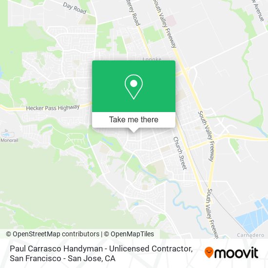 Mapa de Paul Carrasco Handyman - Unlicensed Contractor
