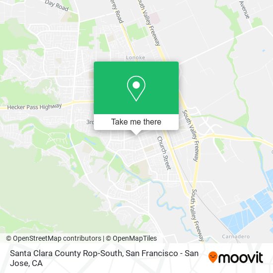 Santa Clara County Rop-South map