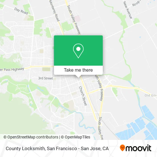 Mapa de County Locksmith
