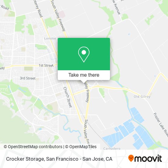 Mapa de Crocker Storage