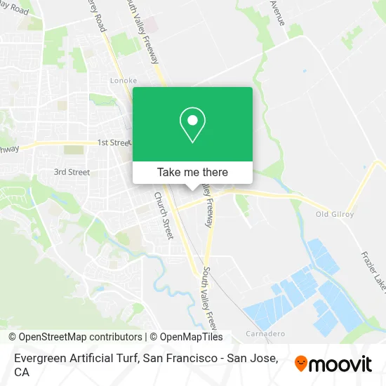 Evergreen Artificial Turf map