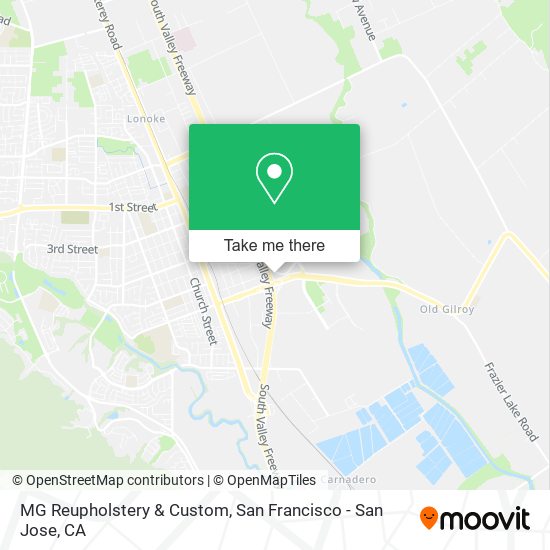 MG Reupholstery & Custom map