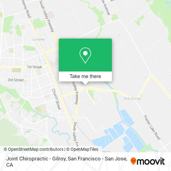 Joint Chiropractic - Gilroy map