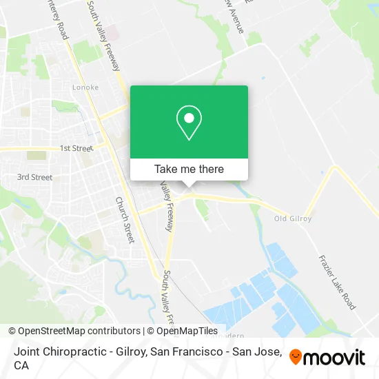 Joint Chiropractic - Gilroy map