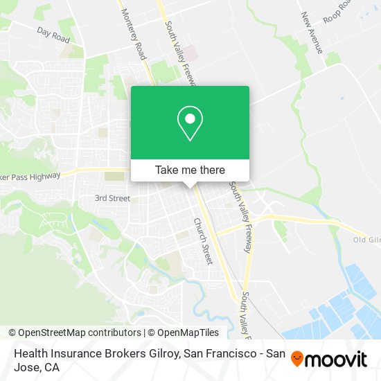 Mapa de Health Insurance Brokers Gilroy