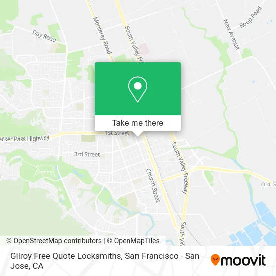 Gilroy Free Quote Locksmiths map