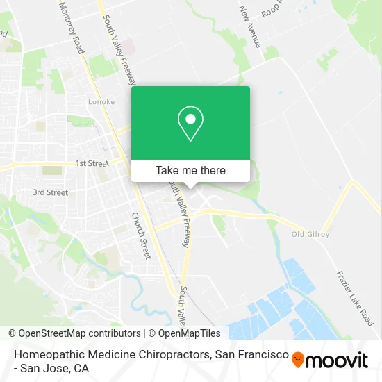 Homeopathic Medicine Chiropractors map