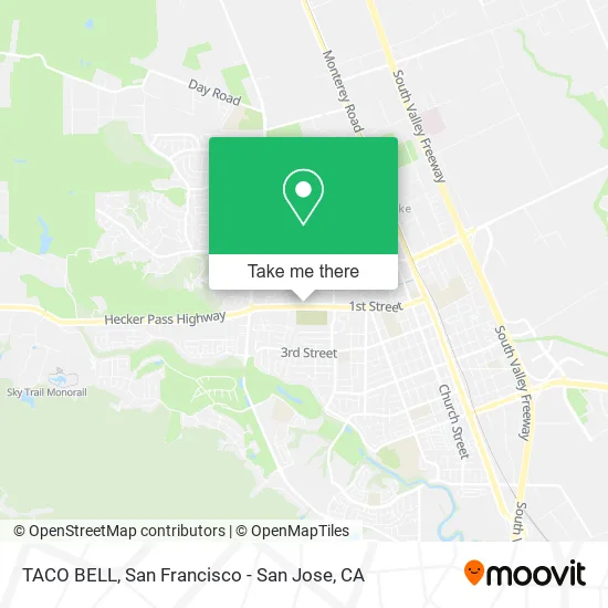 Mapa de TACO BELL