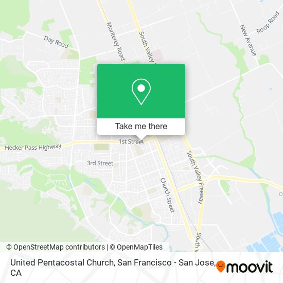 United Pentacostal Church map