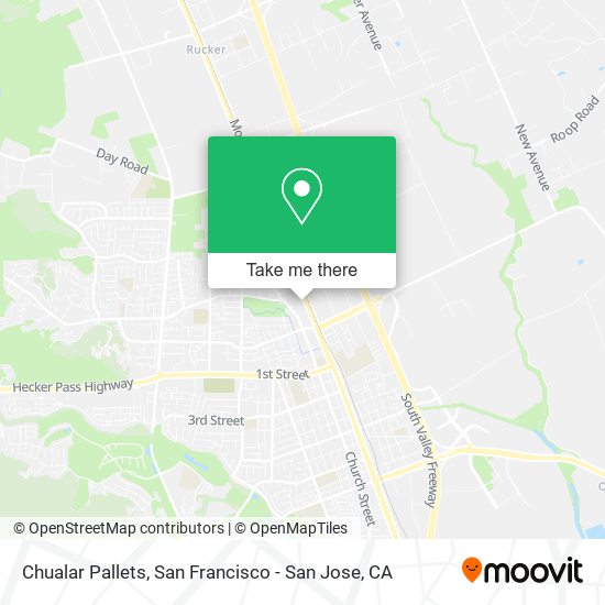 Mapa de Chualar Pallets