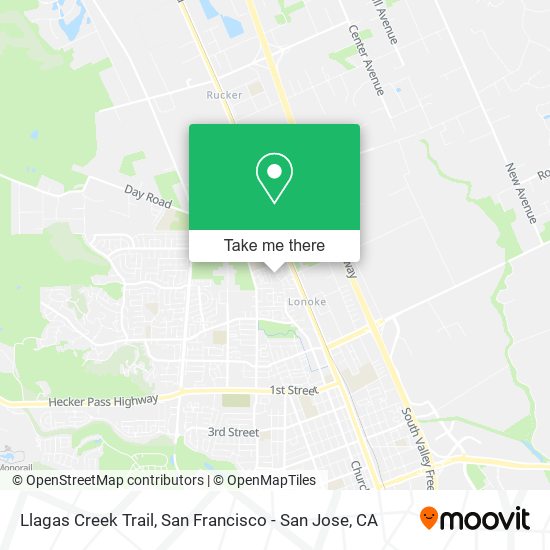 Llagas Creek Trail map