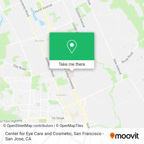 Center for Eye Care and Cosmetic map