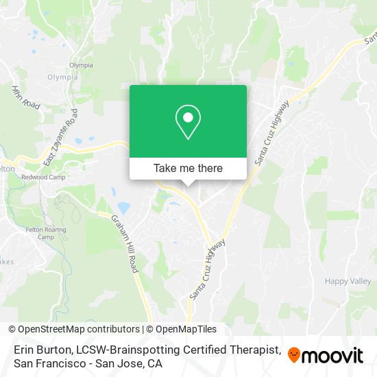 Erin Burton, LCSW-Brainspotting Certified Therapist map