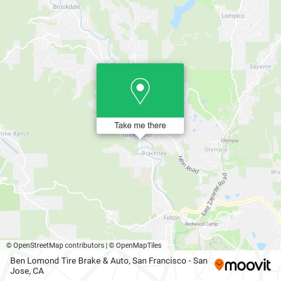 Ben Lomond Tire Brake & Auto map