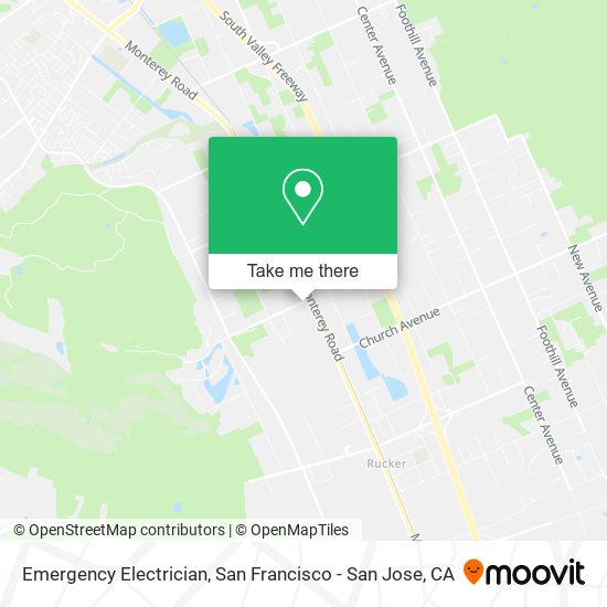 Emergency Electrician map