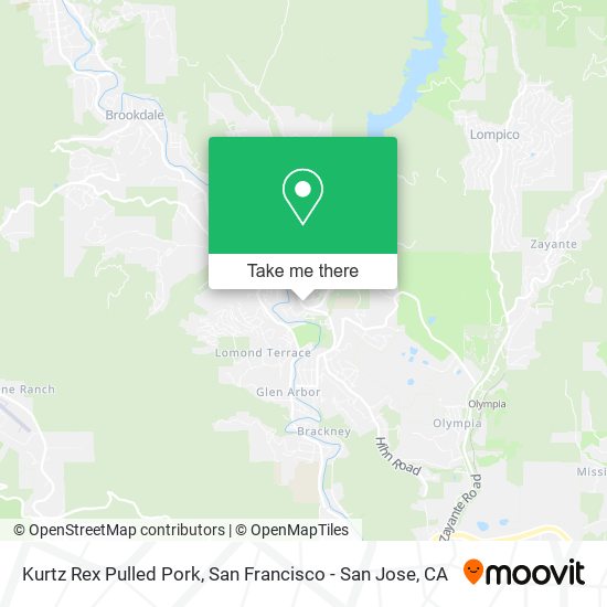 Kurtz Rex Pulled Pork map