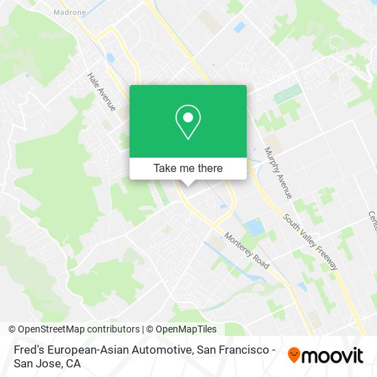 Fred's European-Asian Automotive map