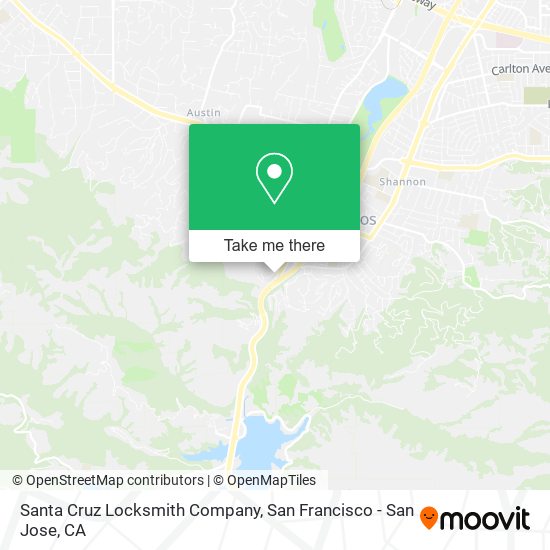 Mapa de Santa Cruz Locksmith Company