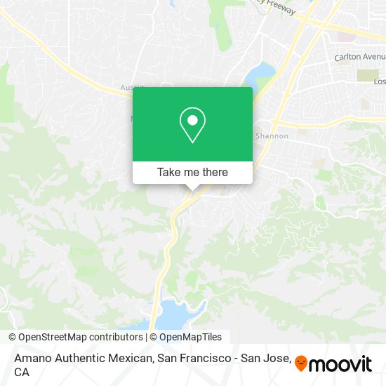 Amano Authentic Mexican map