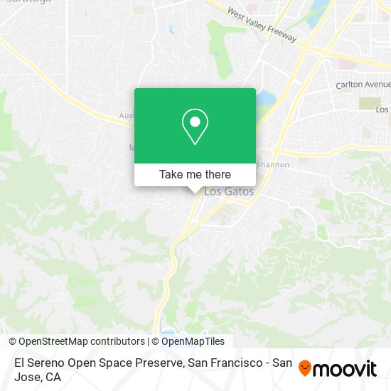 Mapa de El Sereno Open Space Preserve